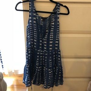 J Crew tie die coverup dress